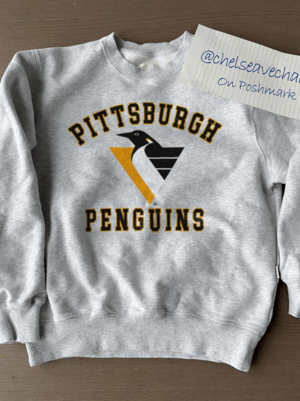 Vintage 1993 Pittsburgh Penguins Hockey Crewneck Sweatshirt, Retro NHL Shirt Tee